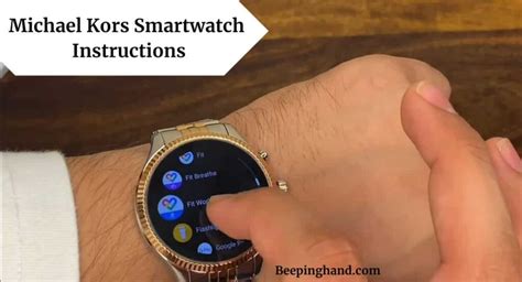 michael kors gage watch instructions|Michael Kors access smartwatch manual.